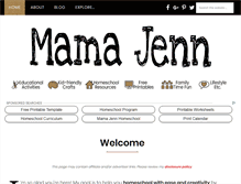 Tablet Screenshot of mamajenn.com